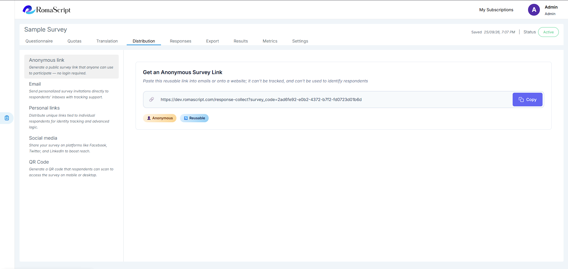 RomaScript Direct Link