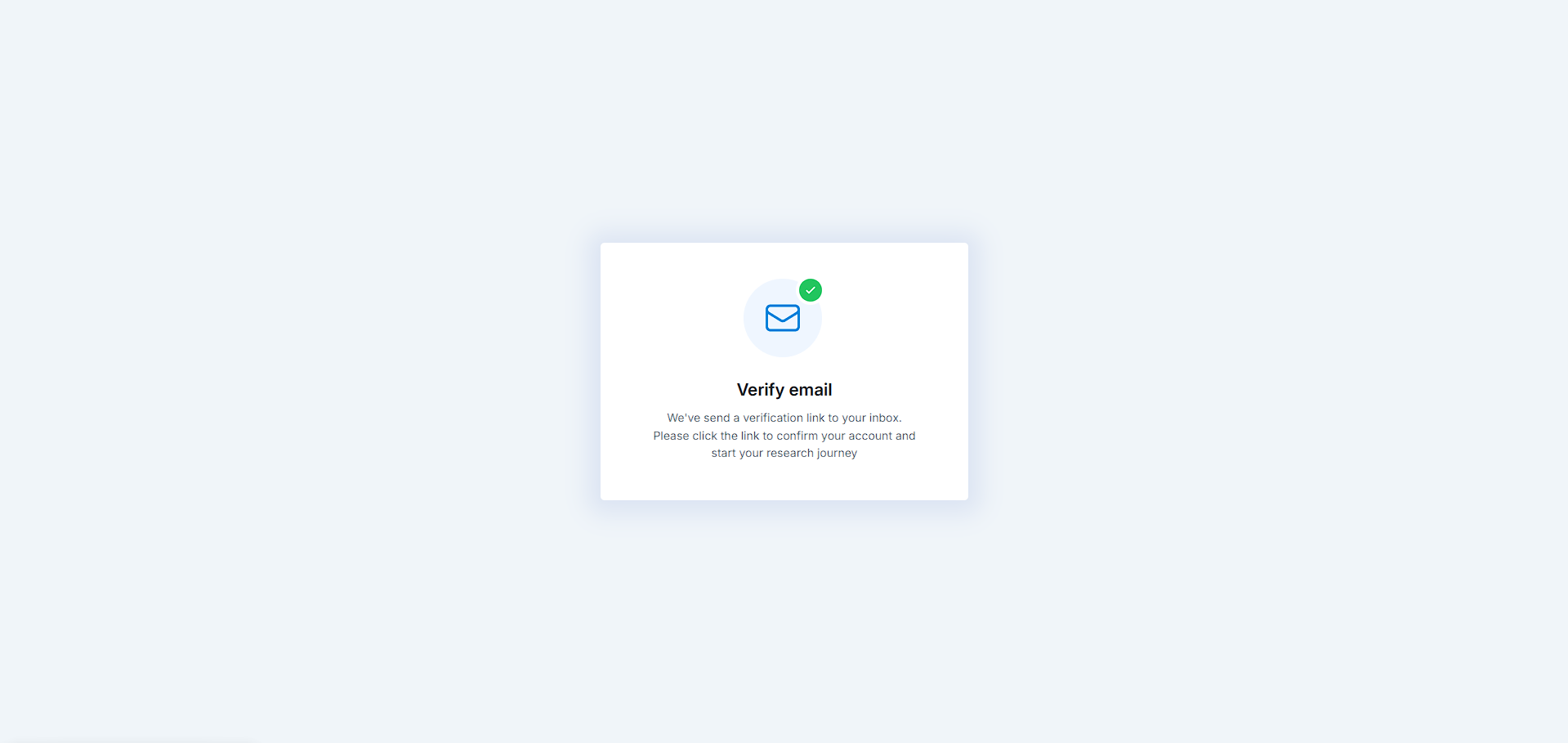 RomaScript Email Verification Screen